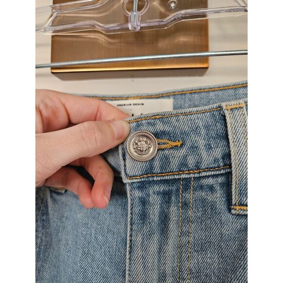 SLVRLAKE Denim Beatnik Ankle Straight Leg Jeans in Cali Skies Wash Size 25 - Picture 5 of 13